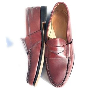 Allen Edmonds Cameron Model Maroon Penny Loafer